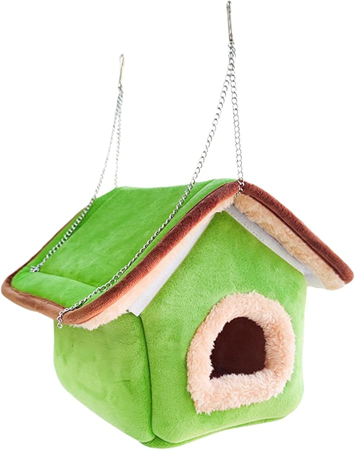 Plush Parrot Nest Winter Warmth Thickened Bird Cage Accessory Removable Cover - Image 1