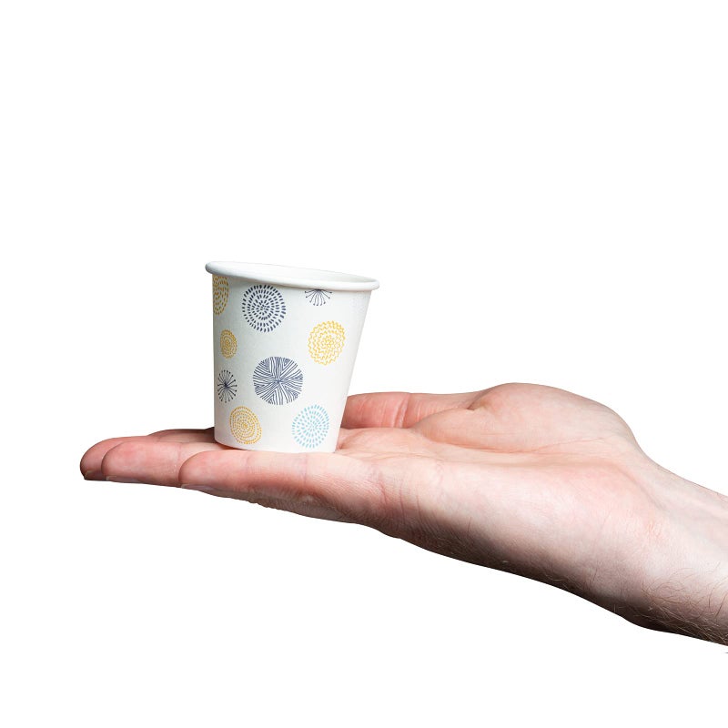 GUSTO [3 oz. - 300 Count Small Paper Cups  Disposable Mini Bathroom Mouthwash Cups - Eco-Friendly and Versatile - Floral (Formerly Comfy Package) - Image 2