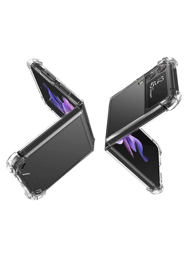 Case for Galaxy Z Flip 4 , Hard PC Back & Soft TPU Bumper Protective Cover Shockproof Scratch Resistant Case for Galaxy Z Flip 4 5G  - Image 2
