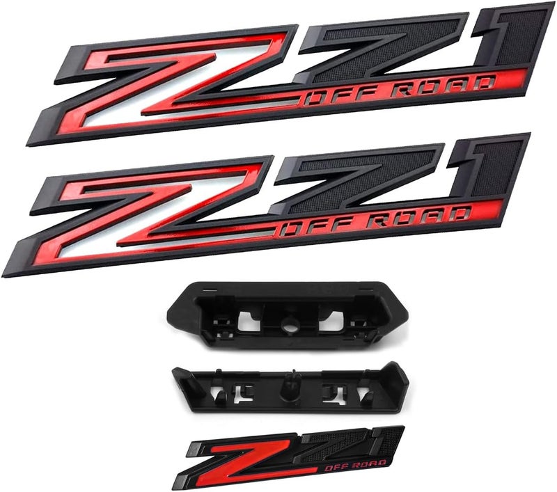 Yoaoo Set of 3 Z71 Off Road Emblems and Grille Badges for Silverado (2019-2024) - Image 1