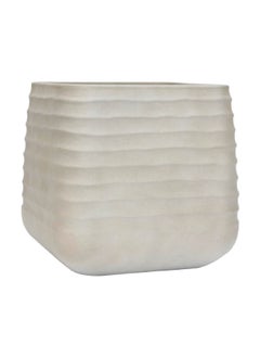 Sturdy Base High Quality Fiberglass Planter Sandy Beige 28 x 27.5 cm GL8602C.15