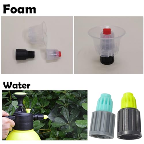 TorSor 3 Pack Water and Foam Nozzle Tips Head Replacement for 18mm Coarse Thread Foam Sprayer Hand Pressure Foaming Pump Blaster Bottle Car Wash Soap Spray Manual Cannon - Image 4