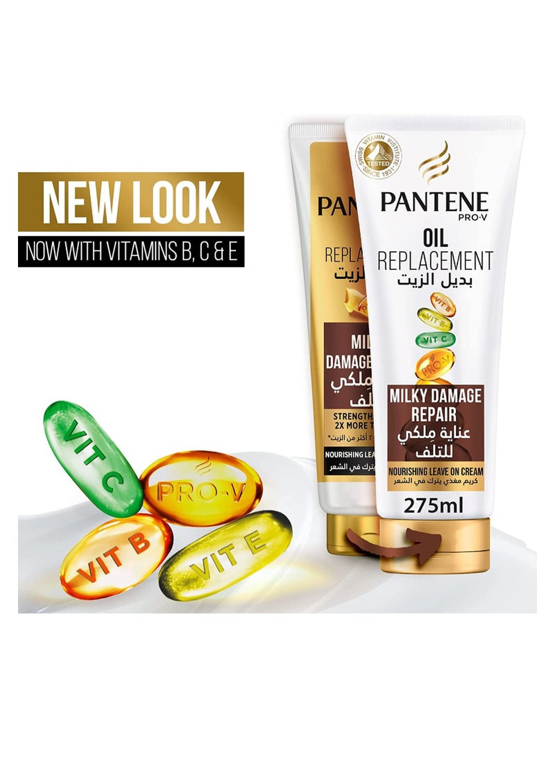 Pantene Pro V Milky Damage Repair Oil Replacement Leave In For Damaged Hair 275ml - Image 2