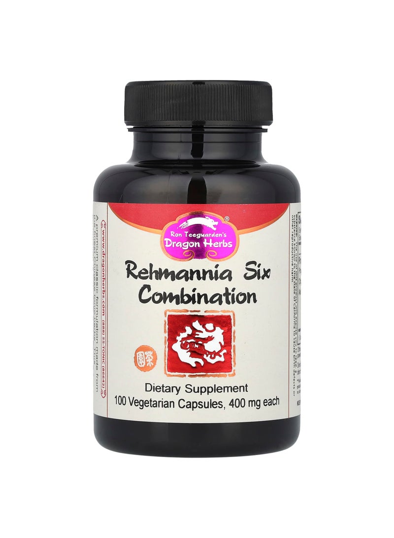 Rehmannia Six Combination, 100 Vegetarian Capsules