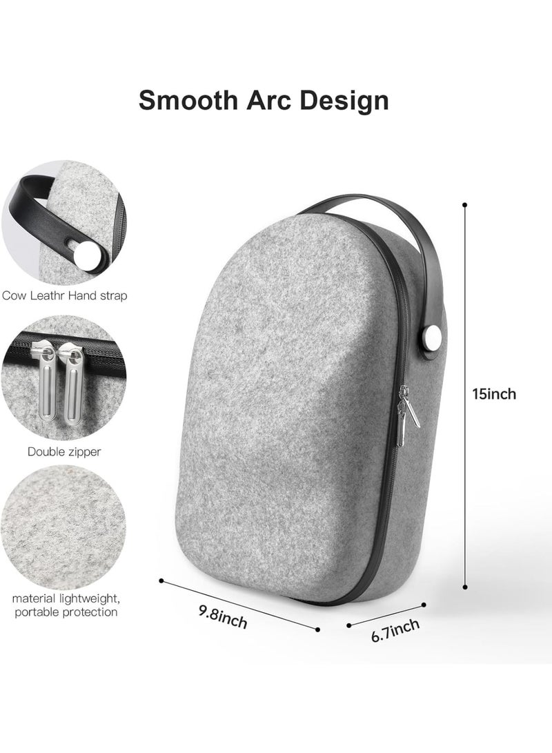 SOLARAE حقيبة حمل صلبة لجهاز Meta Oculus Quest 2/Quest 3/Vision Pro النسخة الأصلية/الإصدار المتميز لسماعة الألعاب VR ووحدات التحكم اللمسية - ملحقات متوافقة للسفر والتخزين المنزلي - Image 5