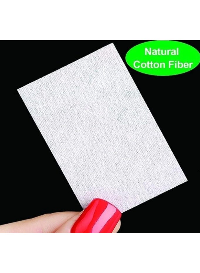 630 PCS Lint Free Nail Wipe Cotton Pads, Gel Nail Polish Remover Set, Nail Polish Remover Cotton Pads, Disposable Nail Wipes, Pure Natural Cotton Fiber, Suitable for Home or Salon - Image 5