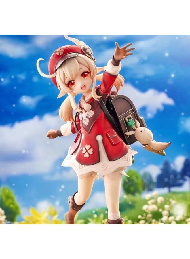 Furtey Genshin Impact Klee PVC Figure:Anime Game Collectible Statue 16CM, Limited Edition Action Figure for Display/Collection - Anime Model Gift with Base - Image 2