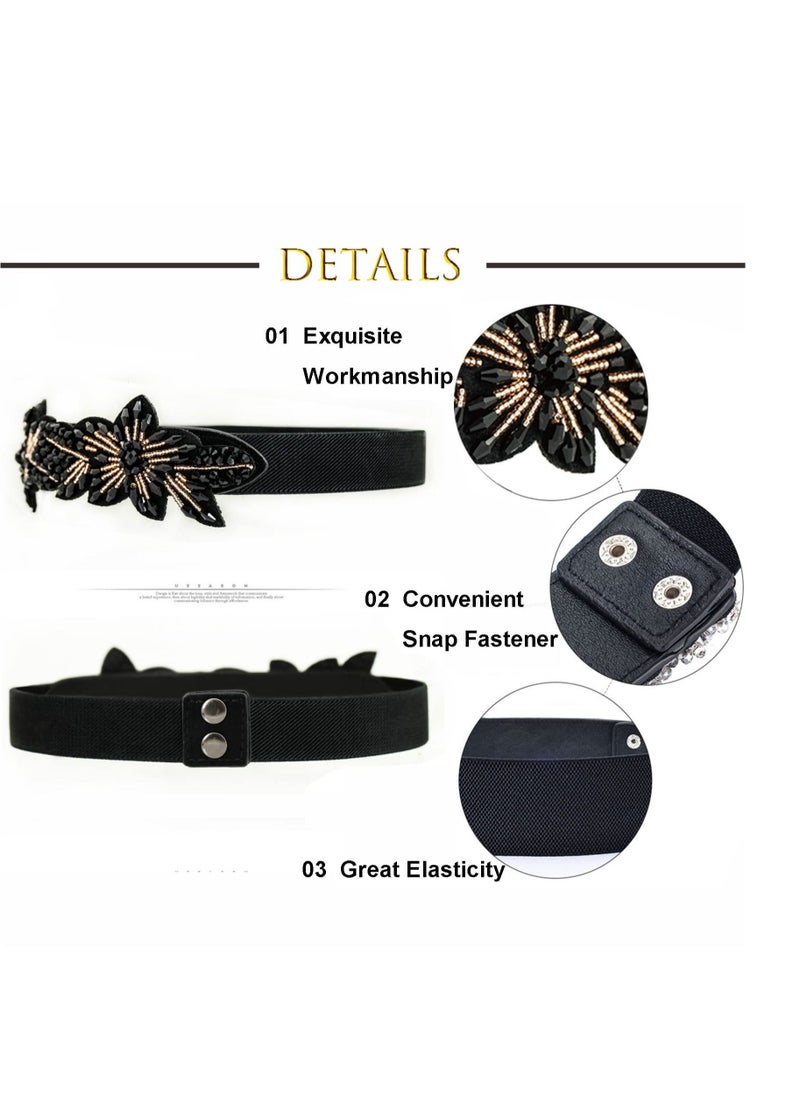 SYOSI Elastic Waist Belt for Women Stretch Belts for Skirts Coat Blouse Sweater - Image 5
