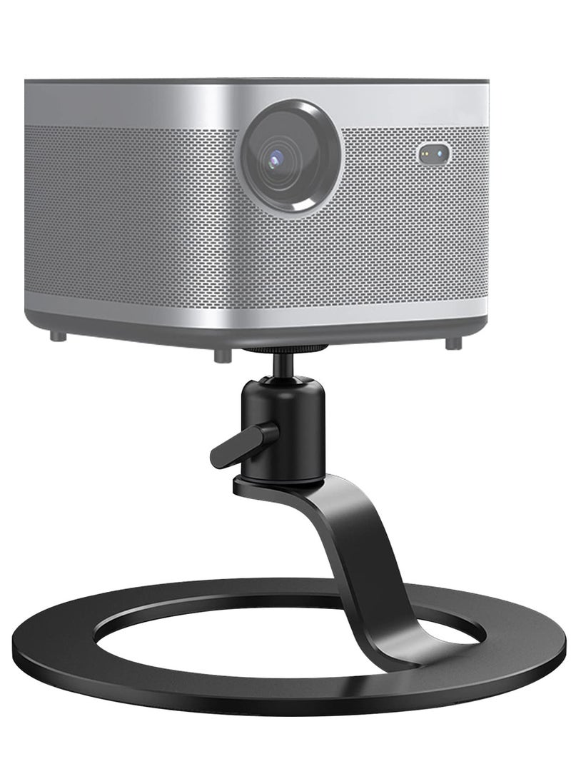 Aluminum Mini Projector Stand with 360° Adjustable Angle, 1/4'' Mounting Screw and Ball Head, Portable Aluminum Alloy Mount for Projectors, Microphones, Cameras, and Webcams. - Image 1