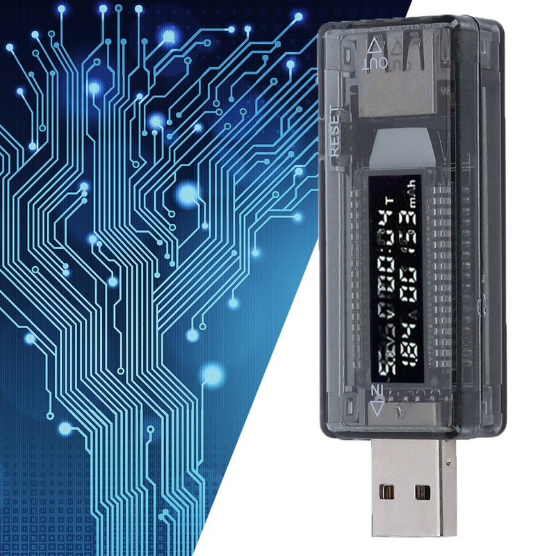 مقياس USB للفولت و التيار أداة اختبار الطاقة / السعة / الطاقة المحمولة لشاحنات الجدران - Image 5