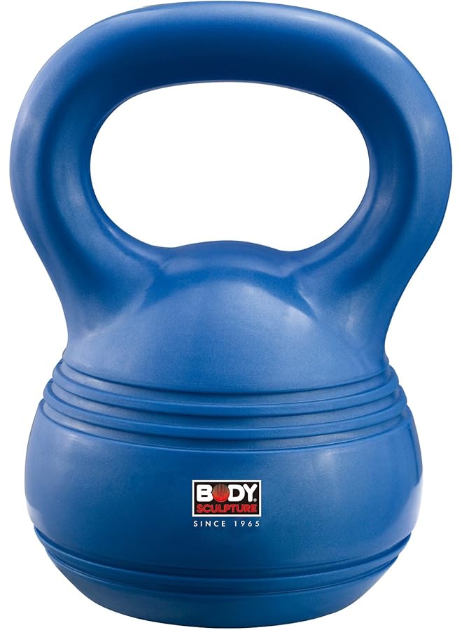 BODY SCULPTURE Non Slip Wide Grid Handle Kettlebell Blue 5Kg