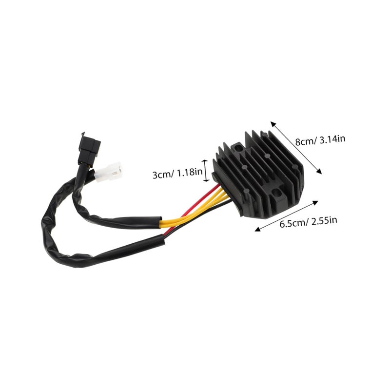 Universal Motorcycle Voltage Regulator Rectifier Stabilizer Aluminum Replacement Part - Image 3