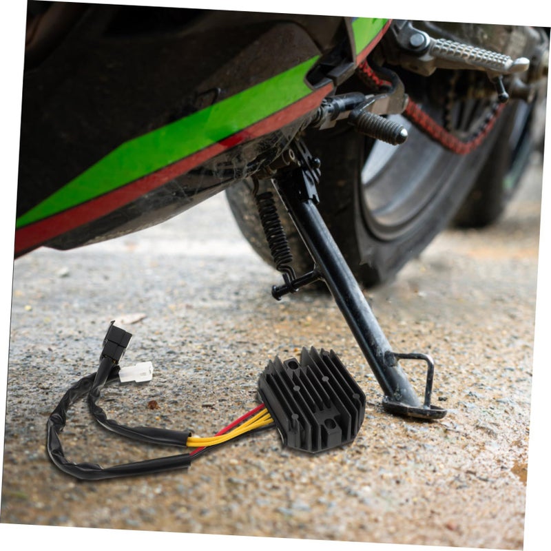 Universal Motorcycle Voltage Regulator Rectifier Stabilizer Aluminum Replacement Part - Image 5
