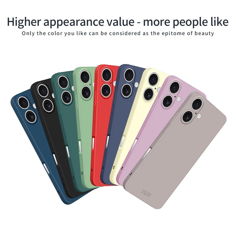 موفي جراب هاتف ناعم من السيليكون السائل لهاتف iPhone 17 (أخضر ماتشا) - Image 2