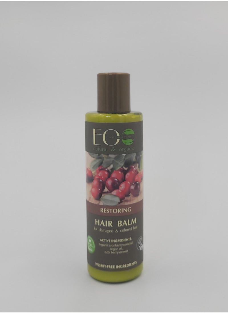 EO Laboratorie natural & organic - Organic Restoring Hair Balm For Damaged And Colored Hair With Argan Oil 200ml - Image 1