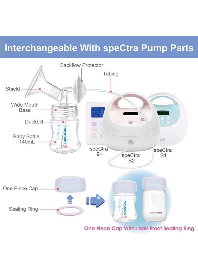 Maymom Pump Parts Work with Spectra S2 Spectra S1, 19mm Flange Valve Tube Bottle Backflow Protector, Not Original Spectra S2 Accessories Spectra Duckbill Valve Spectra Bottle Spectra Flange (19mm) - Image 3