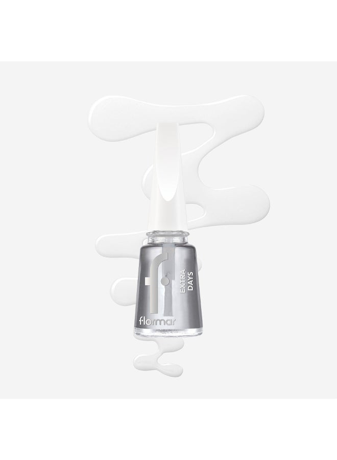flormar Nail Care 09 NP Top Coat  Extra Days Clear Clear - Image 3