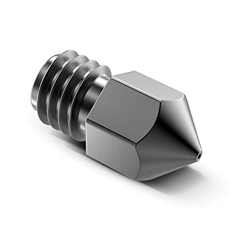 Dawnblade Tungsten Carbide 3D Printer MK8 Extruder Nozzle, High Temperature Printing, Super Wear Resistant, 0.4mm/1.75mm - Image 1