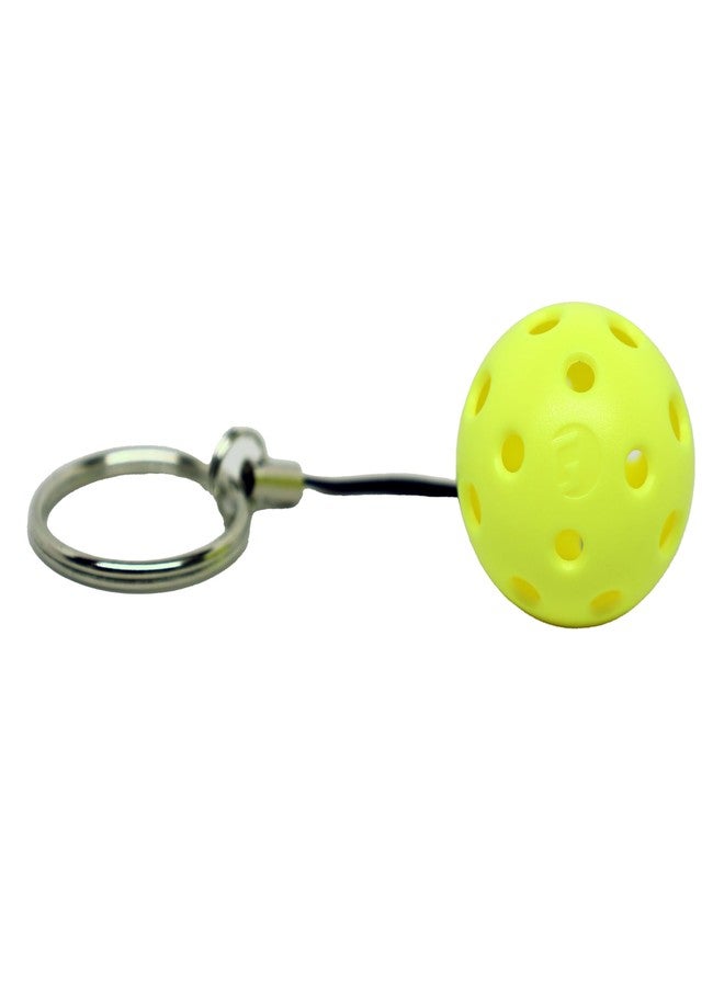 GAMMA Pickleball Keychain, Yellow, Great Gift For Pickleball Players, Car Keychain, Pickleball Accessories, Pickleball Gifts - Image 2