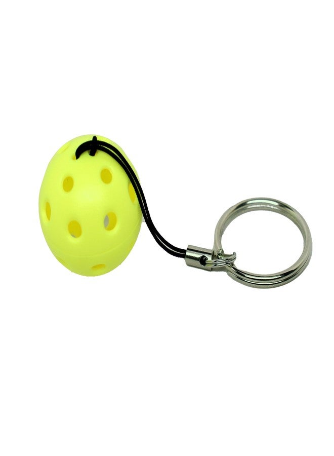 GAMMA Pickleball Keychain, Yellow, Great Gift For Pickleball Players, Car Keychain, Pickleball Accessories, Pickleball Gifts - Image 1