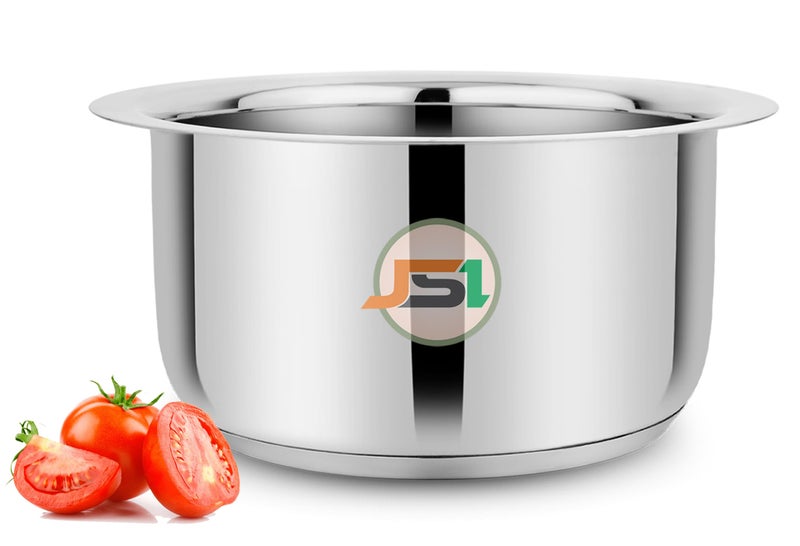 JSI أواني الطهي من الفولاذ المقاوم للصدأ JSI - مجموعة قدر الحليب (القطر - 18 سم، السعة - 1.6 لتر) أواني طهي ذات قاعدة ثلاثية ثقيلة للمطبخ - مثالية لغلي الماء والحليب وطهي الطعام - ضمان 5 سنوات - Image 1