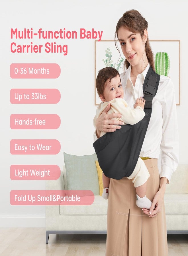 Mumgaroo Baby Sling Carrier, Pure Cotton, Ergonomically Adjustable Baby Carrier Newborn to Toddler, Easy to Use, Portable, Ideal for 0-36 Months, Up to 33 lbs - Image 5