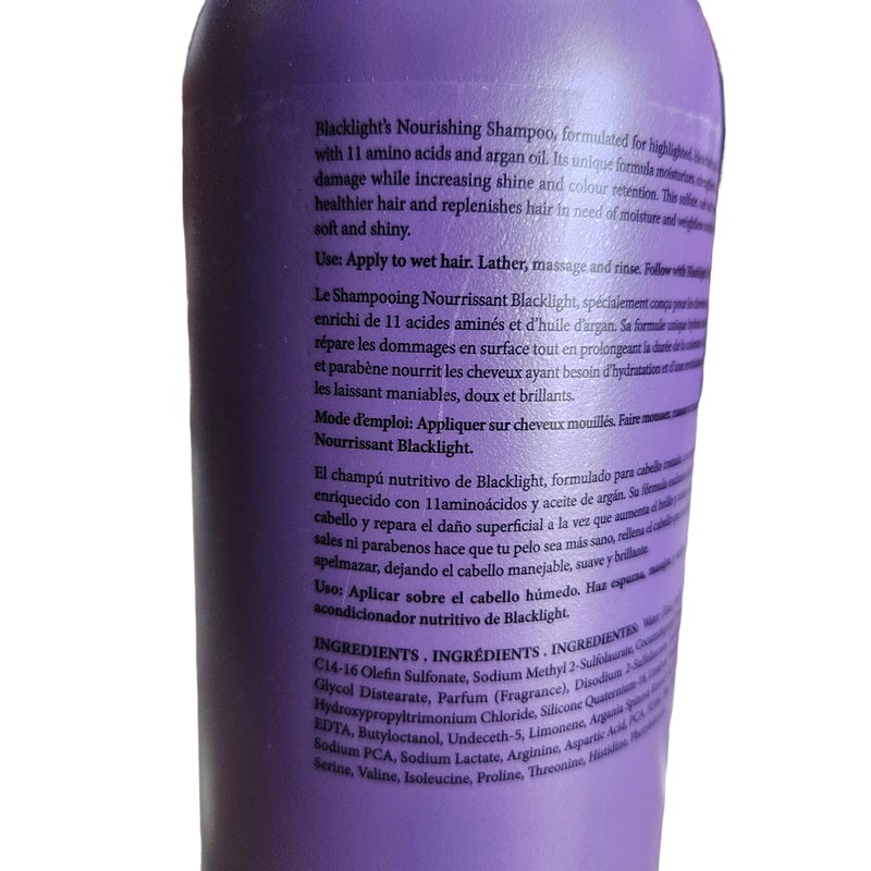 Oligo Professionnel - Blacklight Nourishing Shampoo - Sulfate free shampoo for blondes - Vegan - For Color Treated Hair - Hydrating formula with Argan oil - 32 oz - Image 5
