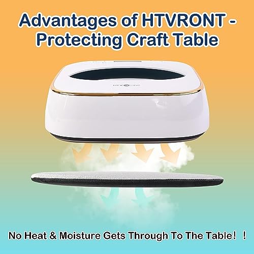 HTVRONT Heat Press Mat - 8"x10" Heat Press Pad for Craft Vinyl Ironing Insulation Transfer, Double Sided Applicable - Image 2