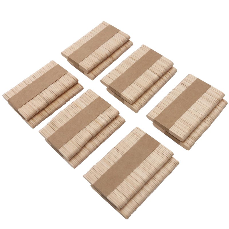 OWLKELA MINI Size Lollipop Sticks600pcs 25 inch Natural Wood Lolly Craft Sticks for Home and School Crafts Popsicle Sticks Ideal for Arts and Handwork Classroom Art Supplies