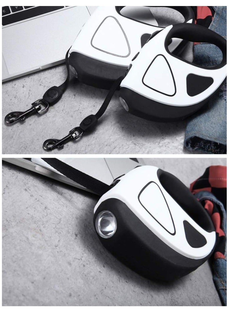 Automatic Retractable Dog and Cat Traction Rope with Anti-entanglement Feature, Durable Nylon Belt in Yellow - Image 5