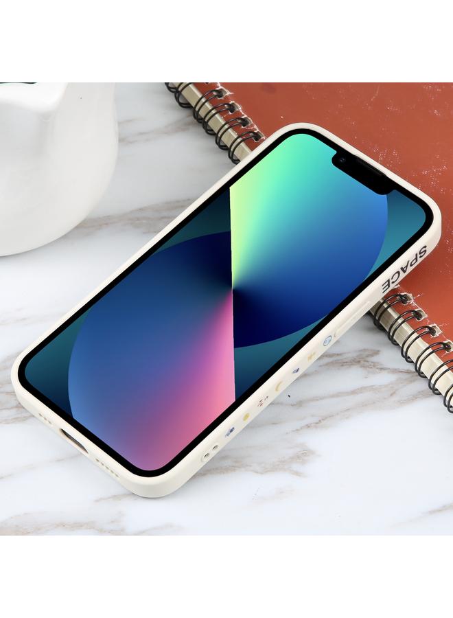 اس-توب جراب لهاتف iPhone 13 بنمط رائد فضاء من السيليكون بحافة مستقيمة - Image 3