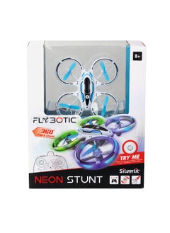 Silverlit Silverlit Flybotic Neon Stunt Remote Control Drone (White)  - Image 1