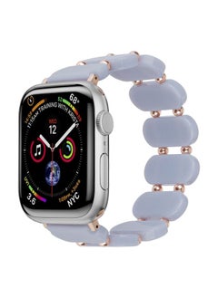 Replacement Strap For Apple Watch Series 4 44mm Stretch Resin Watch Band Blue Ocean