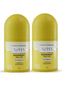 AZHA Deodorant Roll On 10% Vitamin C Triple Oud 120 ml 1+1  - Image 1