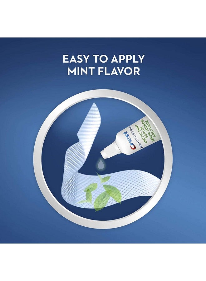 Crest 3D Whitestrips, Arctic Mint, Teeth Whitening Strip Kit With Tube Of Flavor Serum, 28 Strips (14 Count Pack) - Image 5