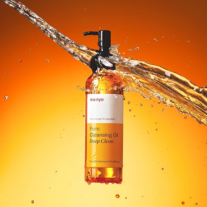 MA:NYO manyo Pure Cleansing Oil 67 fl oz 200ml Blackhead melting and gentle Daily Makeup removal for Sensitive skin with Argan Kenel Oil Vitamin E Nourishing skin and keep pH balance Yellow - Image 2