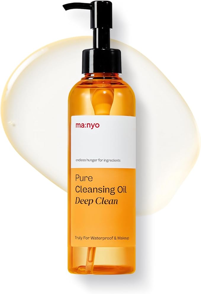 MA:NYO manyo Pure Cleansing Oil 67 fl oz 200ml Blackhead melting and gentle Daily Makeup removal for Sensitive skin with Argan Kenel Oil Vitamin E Nourishing skin and keep pH balance Yellow - Image 1