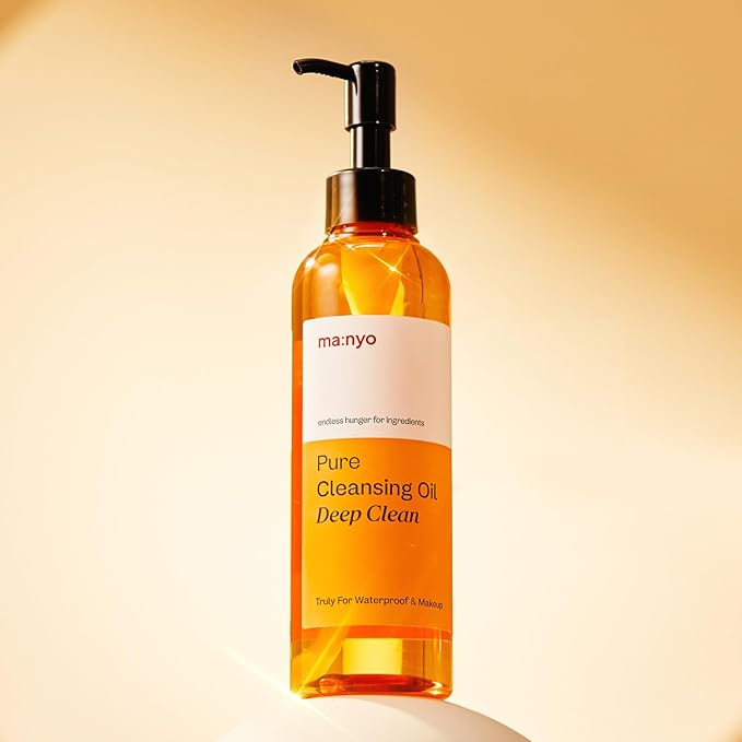 MA:NYO manyo Pure Cleansing Oil 67 fl oz 200ml Blackhead melting and gentle Daily Makeup removal for Sensitive skin with Argan Kenel Oil Vitamin E Nourishing skin and keep pH balance Yellow - Image 5