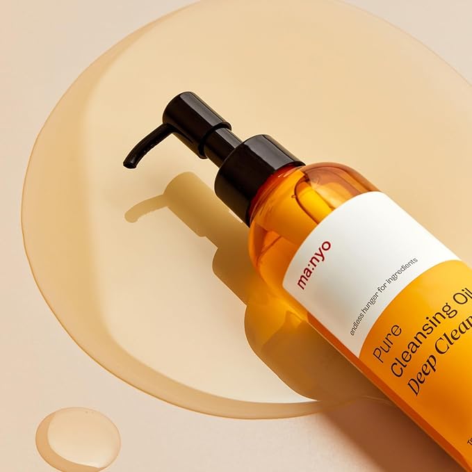MA:NYO manyo Pure Cleansing Oil 67 fl oz 200ml Blackhead melting and gentle Daily Makeup removal for Sensitive skin with Argan Kenel Oil Vitamin E Nourishing skin and keep pH balance Yellow - Image 4