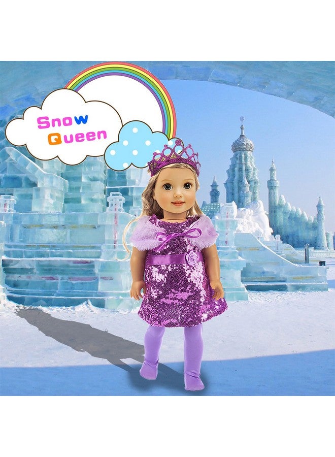 Ebuddy 18 Inch Doll Clothes Doll Accessories 10 Sets Fashion Doll Clothes and Accessories Fit for 18 inch Girl Doll,Most 18 Inch Dolls(No Doll) - Image 4