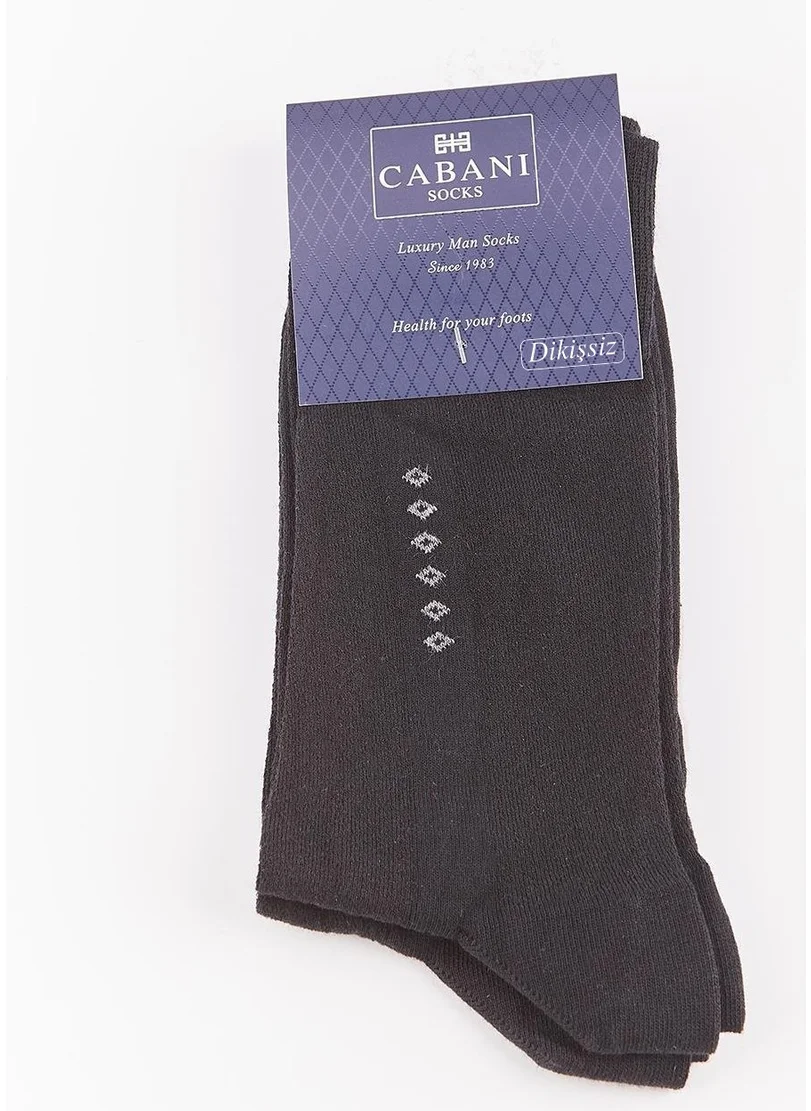 كاباني Men's 2-Piece Black Socks