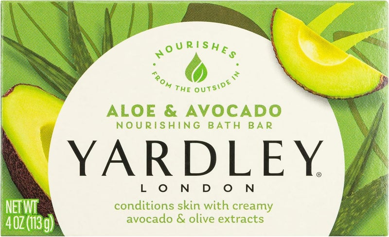 Yardley London Aloe & Avocado Nourishing Bath Bar Soap, 4.25 Oz - Image 1