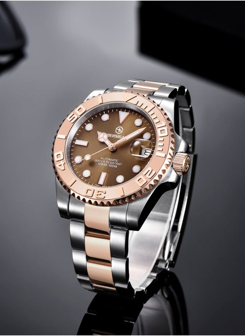 BERSIGAR - Bersigar BG-1651 Luxaura Design Stainless Steel Automatic Water Resistant Watch - Image 1