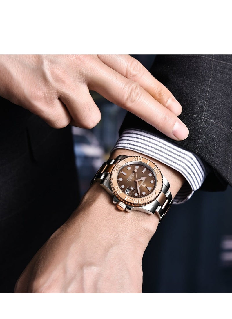 BERSIGAR - Bersigar BG-1651 Luxaura Design Stainless Steel Automatic Water Resistant Watch - Image 1