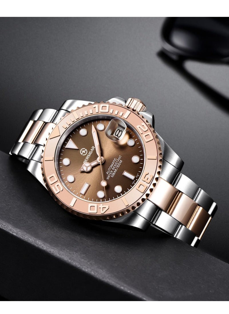 BERSIGAR - Bersigar BG-1651 Luxaura Design Stainless Steel Automatic Water Resistant Watch - Image 1
