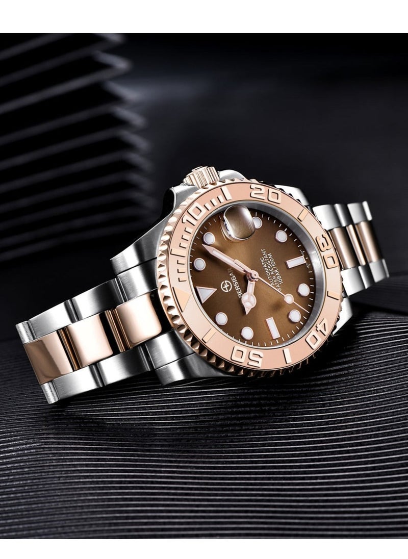 BERSIGAR - Bersigar BG-1651 Luxaura Design Stainless Steel Automatic Water Resistant Watch - Image 1