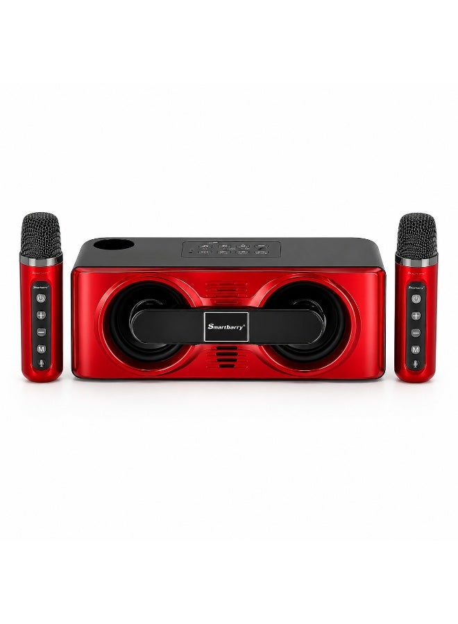 Smartbarry M24 Portable Wireless Karaoke Speaker with Microphone – 20W Powerful Sound, 3000mAh Rechargeable Battery, Bluetooth Party Speaker for Home, Outdoor & Events with Deep Bass Audio - Image 1