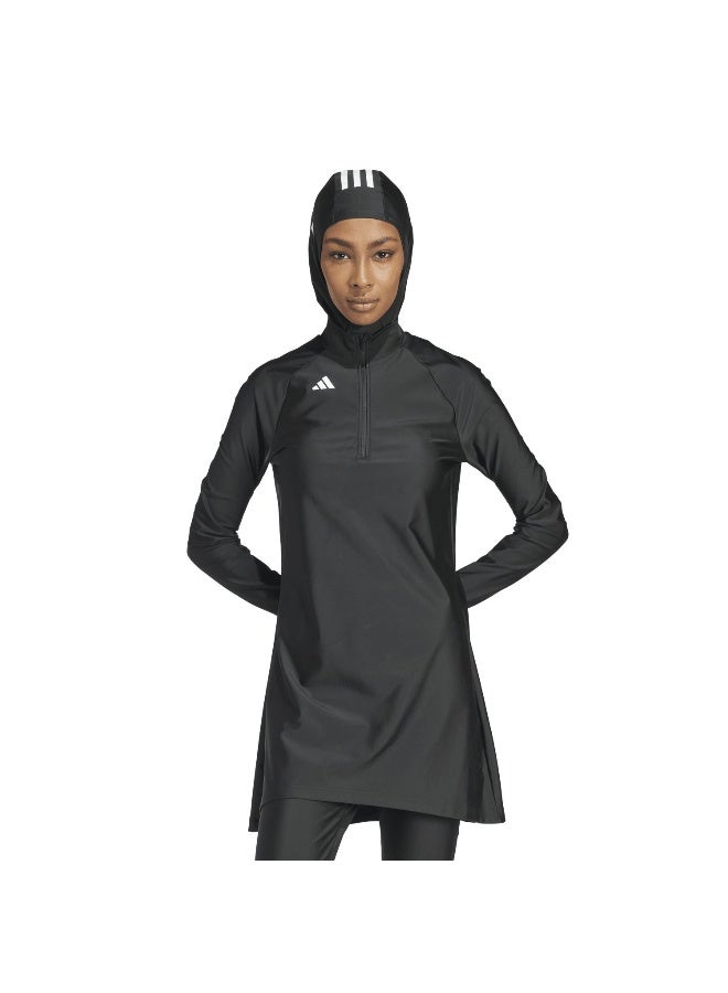 Adidas 3S Ls Swim Top Black Swim Tops For Women 6 - Image 3