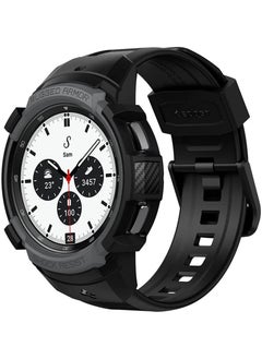 Spigen Rugged Armor PRO Case with Band for Samsung Galaxy Watch 4 Classic 42mm 