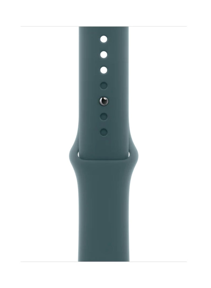Watch Silicone Watch Band Compatible with Apple Watch 42mm 44mm 45mm 46mm 49mm – Soft Sport Replacement Strap for Apple Watch Ultra, SE, Series 11/10/9/8/7/6/5/4 – Lake Blue - Image 3